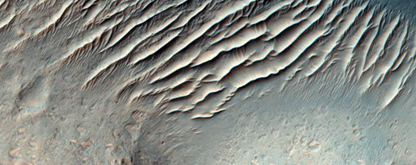 Central Uplift in Crater