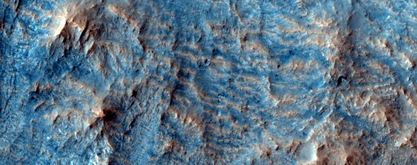 Central Peak of Balvicar Crater near Chryse Planitia