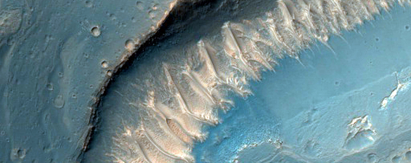 Valley along Noctis Labyrinthus Floor