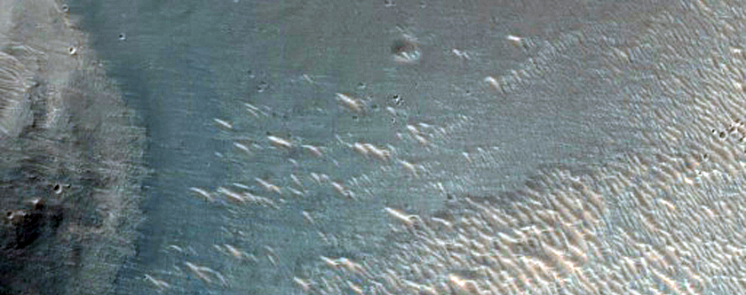 Light-Toned Outcrops in Noctis Region