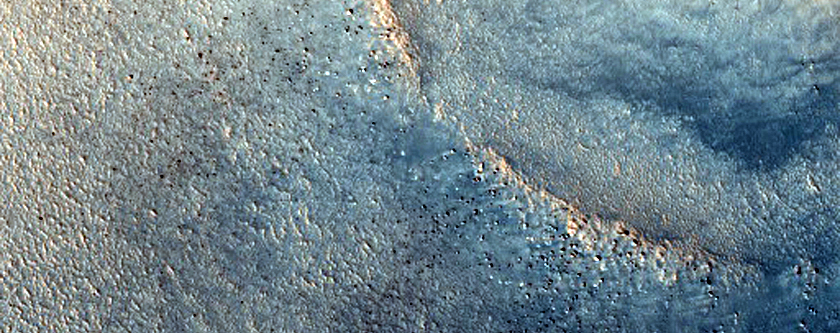 Cones at Edge of North Polar Layered Deposits