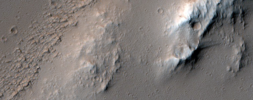 Poynting Crater Ejecta