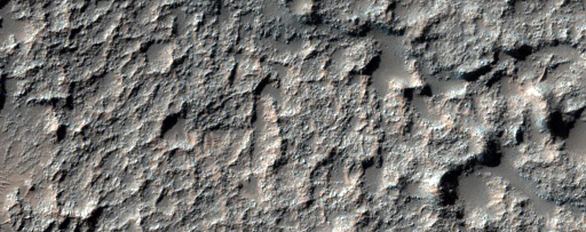 Rock Outcrop in Crater