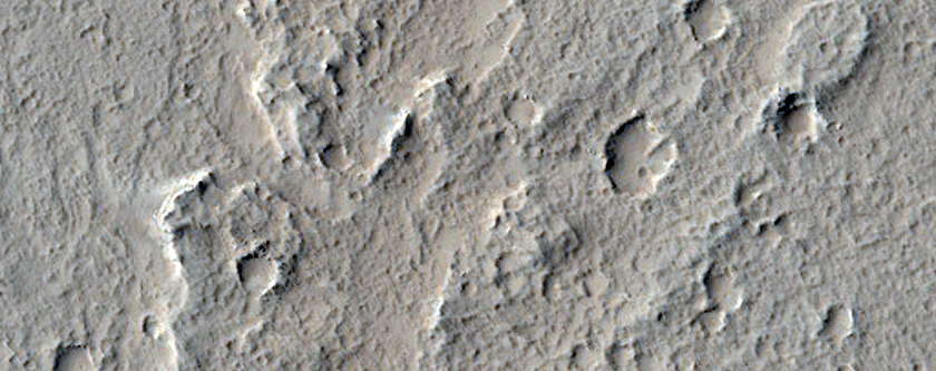 Lava in Olympus Mons Aureole