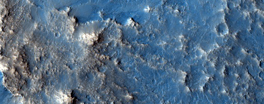 Mound within Crater East of Mawrth Region