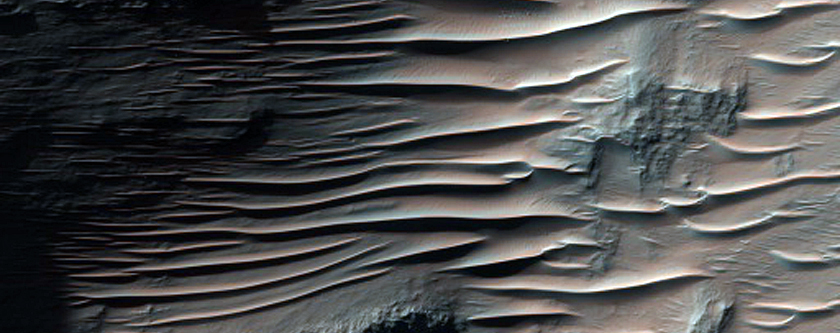 Possible Phyllosilicate-Rich Terrain at Mouth of Nirgal Vallis