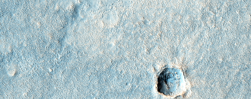 Mesa near Esk Crater in Northeast Acidalia Planitia