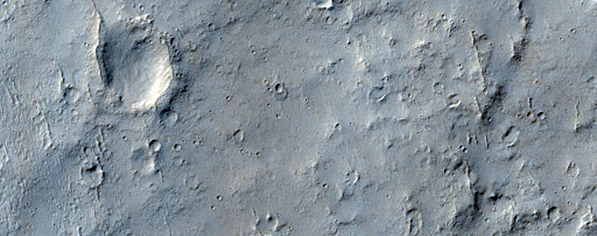 Lava Channel and Cataract in South-Central Elysium Planitia