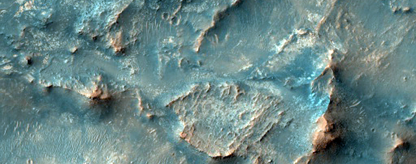 Channel and Depression in Northeast Syrtis Major Planum