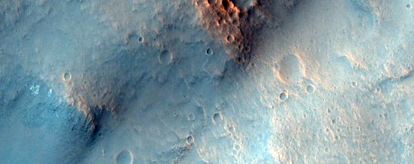 Central Structure of Wahoo Crater
