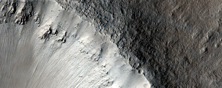 Fresh 2-Kilometer Diameter Impact Crater