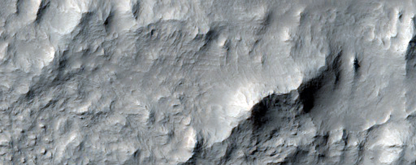 Possible MSL Rover Landing Site in Gale Crater Covering North Central Mound