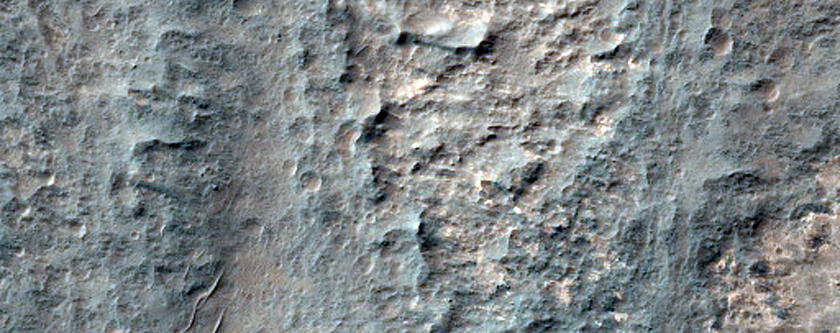 Overlapping Landslide Deposits within Coprates Chasma