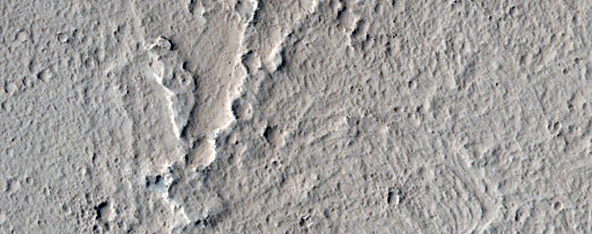 Lava in Olympus Mons Aureole