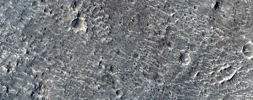 Central Structure of An Impact Crater in Southern Elysium Region