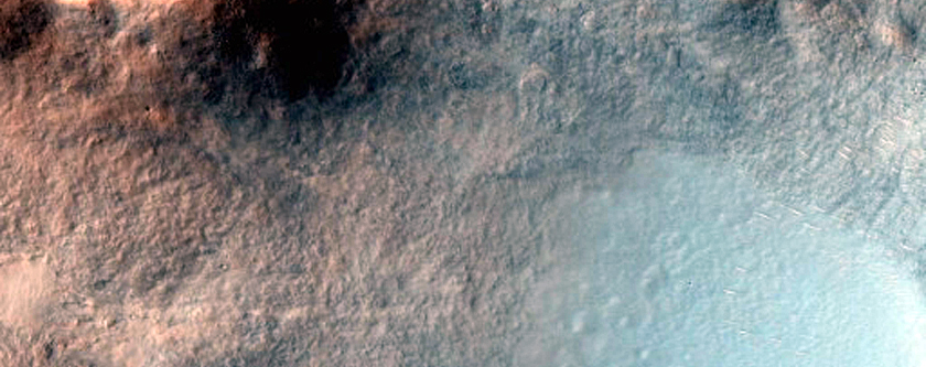 Well-Preserved 15-Kilometer Diameter Crater near Nili Fossae