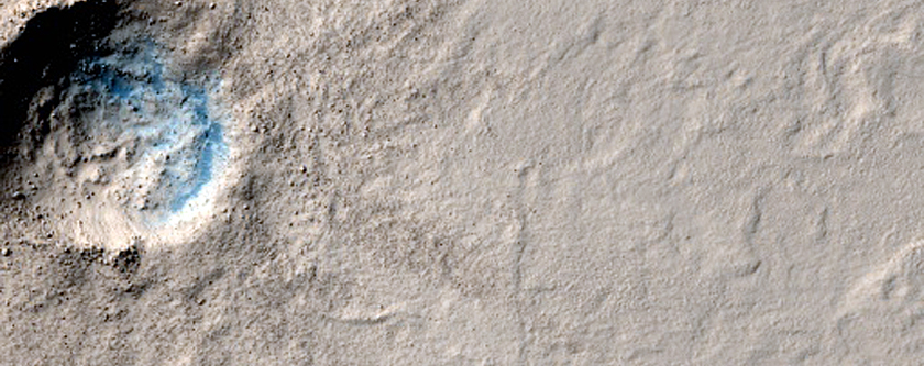 Rayed Crater in Elysium Planitia