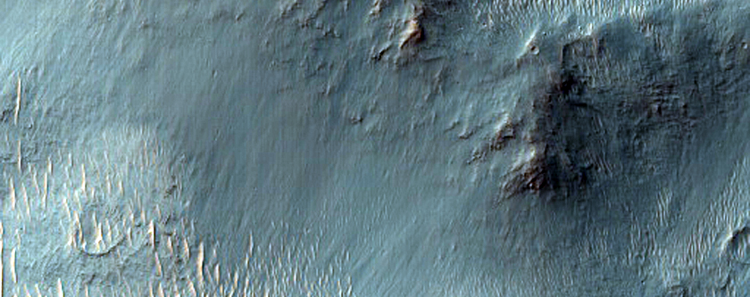 Dissected Terrain Northeast of Polotsk Crater