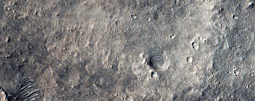 Layered Bedrock on Crater Floor