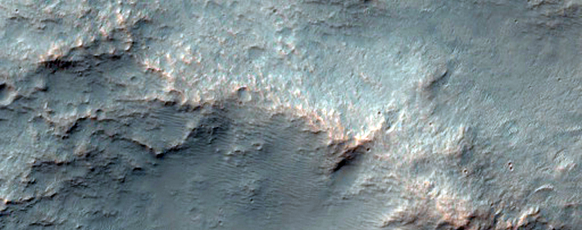 Impact Induced Landslide in Kamativi Crater