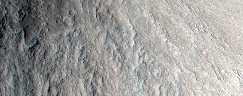 Gullies in Crater