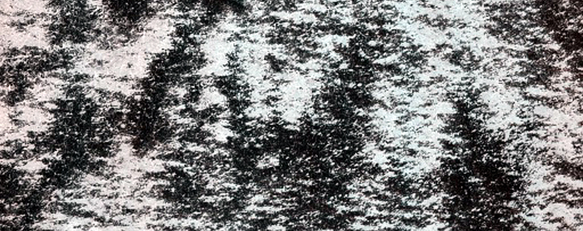 Crater with Rayed Ejecta Associated with North Polar Cap Outlier