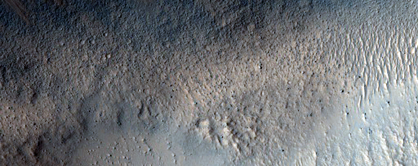 Chryse Planitia Layering in Cairns Crater near Viking 1 Landing Site