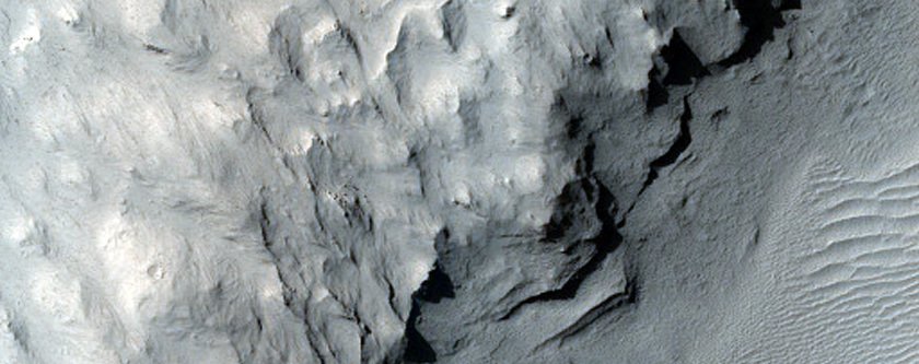 Layered Terrain in Aeolis Planum