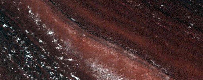 Branching Trough in North Polar Deposits
