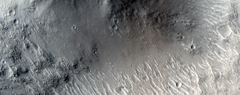 Small Lava Lobe in Northern Elysium Planitia