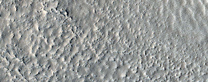 Crater with Fading Ice