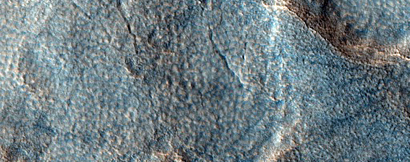 Crater Ejecta Lower Than Plains