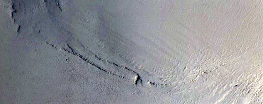 Fan in Northern Hemisphere Crater