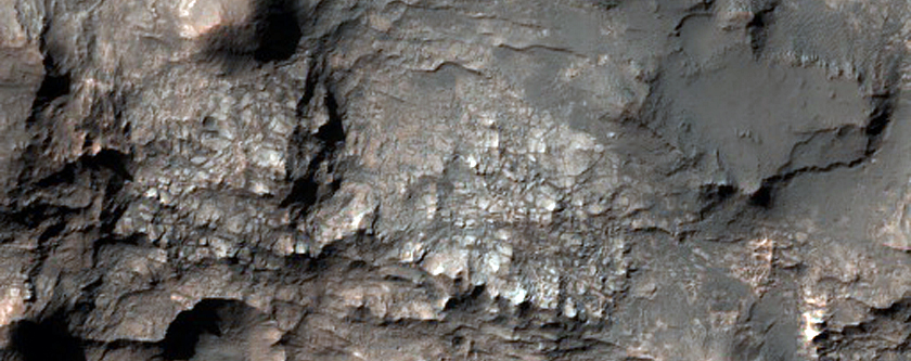 Light-Toned Outcrops Memnonia Region