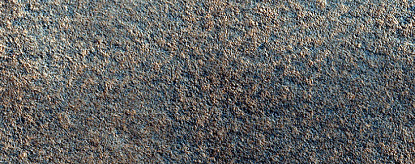 Persistent Northern Plains Ice Deposit Leeward of Crater