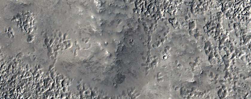 Channel in Mamers Valles Crater with Phyllosilicates