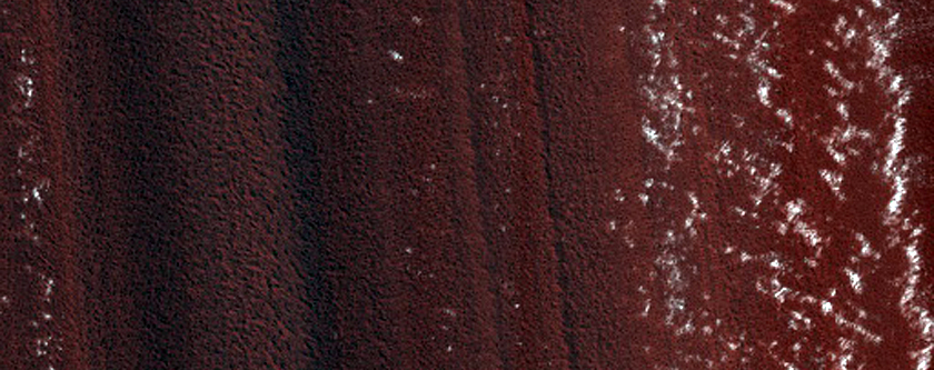 Exposure of North Polar Layered Deposits