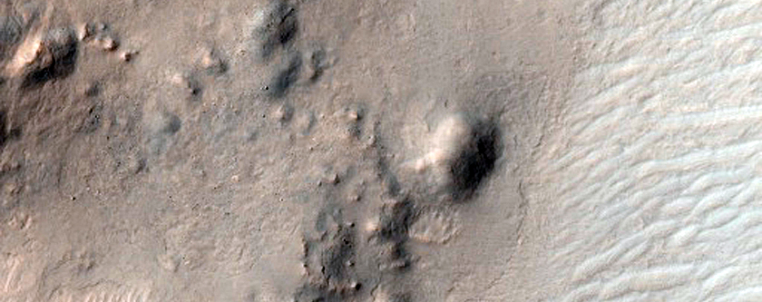 Phyllosilicates Exposed by Impact in Tyrrhena Terra