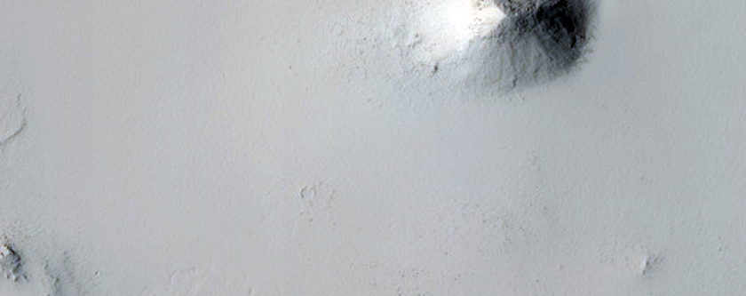 Layers Mounds and Ridges on Crater Floor Fan