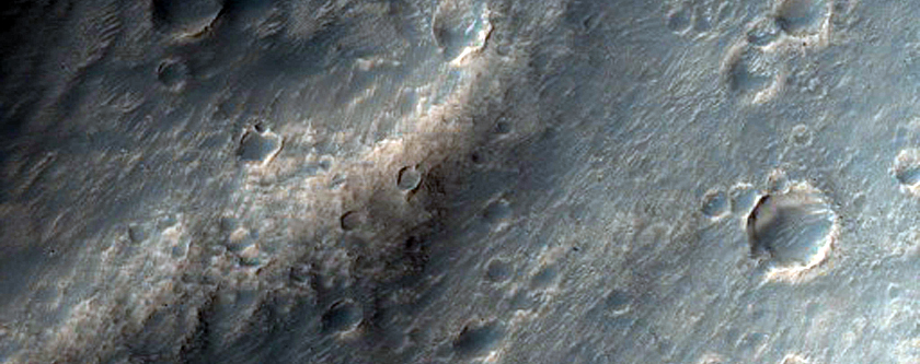 Overlapping Landslide Deposits in Margaritifer Terra