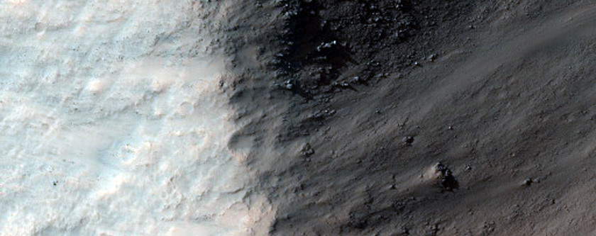 Crater within Crater in Tyrrhena Terra