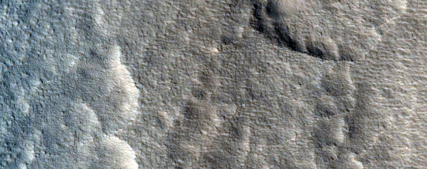 Apron Material in Region North of Tempe Terra