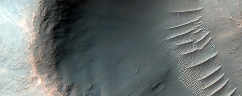 Crater in Tyrrhena Terra