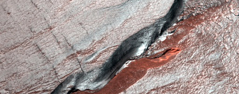 Gullied Crater Wall