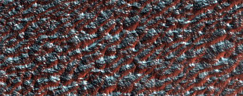 Pole-Facing Crater Wall