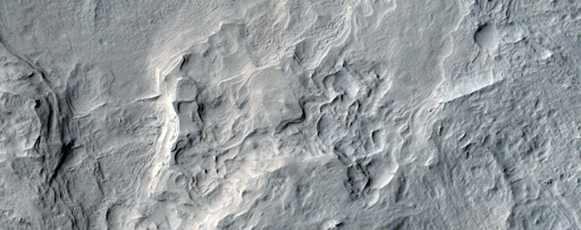 Ejecta of Crater within Janssen Crater
