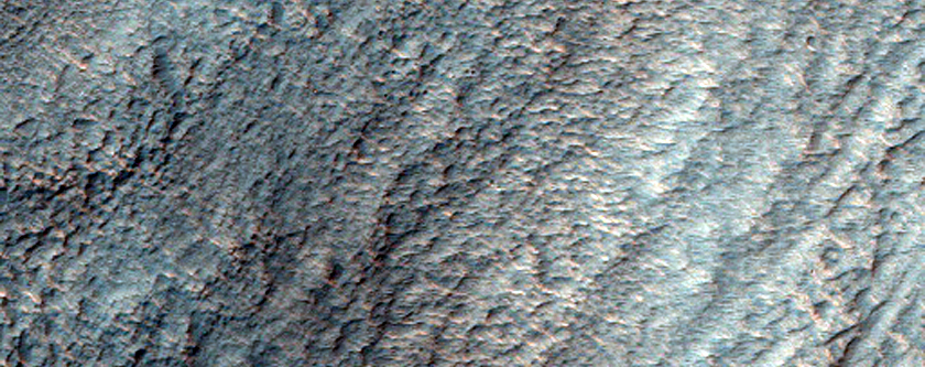 Possible Inverted Channel Leading to Crater in Hellas Planitia