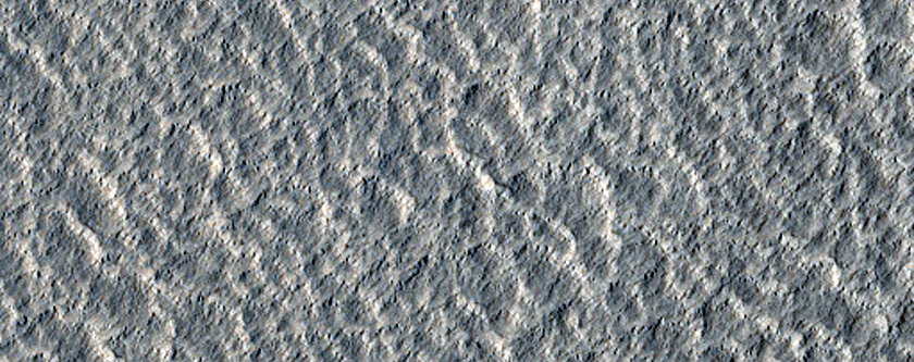 Fresh Impact Site in Phlegra Montes