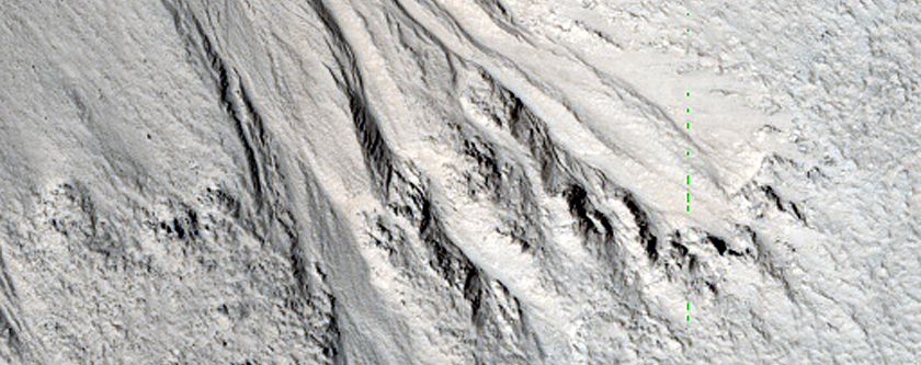 Gullied Crater Wall
