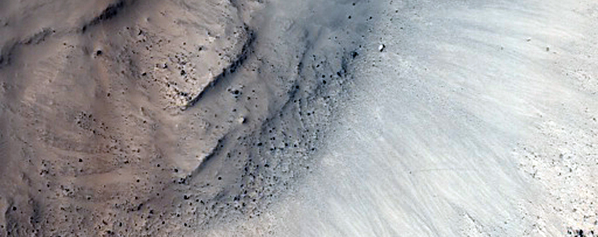 Well-Preserved Impact Crater in Arabia Terra